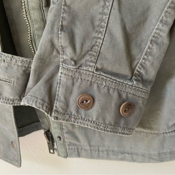 Lucky Brand Utility Cargo Military Green Jacket Size M - Picture 6 of 9